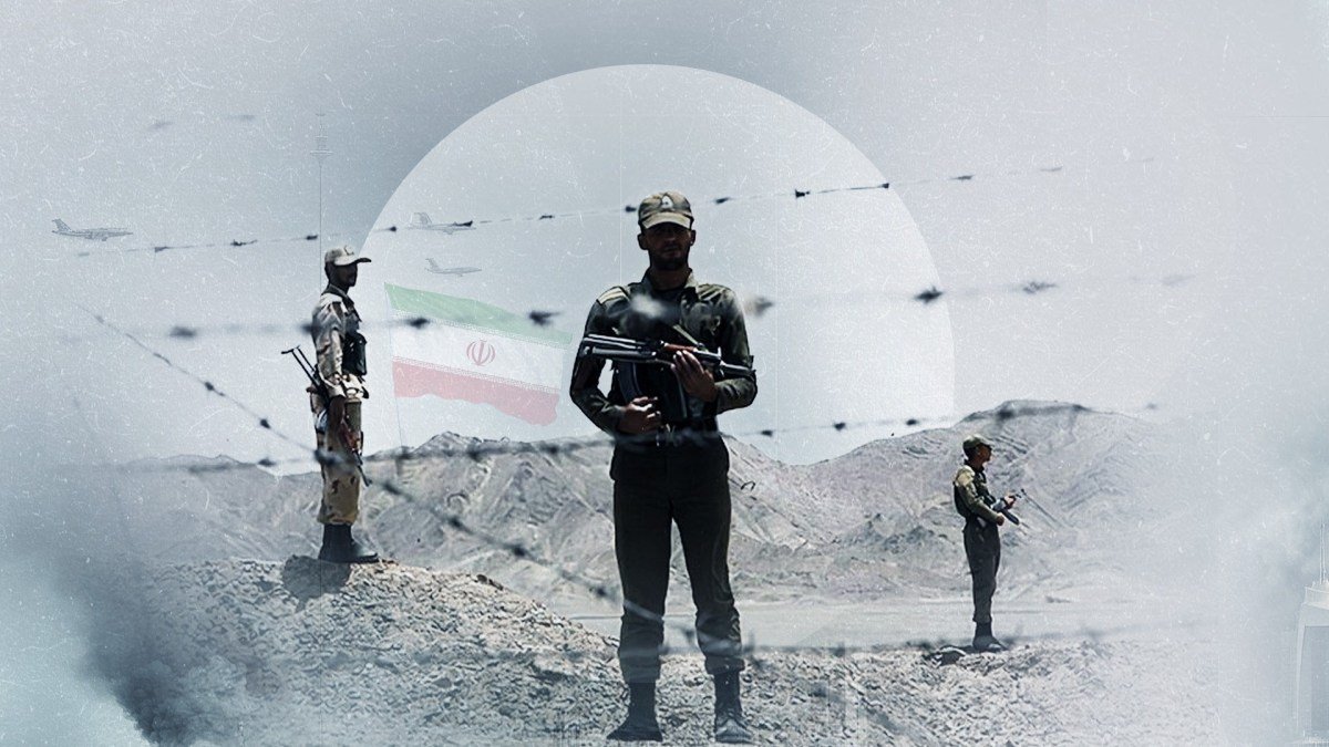 صورة تظهر قوات الحرس الثوري الإيراني أو منصات صواريخ على الحدود مع العراق، تعكس حالة التأهب العسكري.