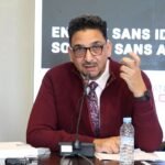 صورة للباحث عبد الوهاب رفيقي خلال ندوة حول مدونة الأسرة والخبرة الجينية