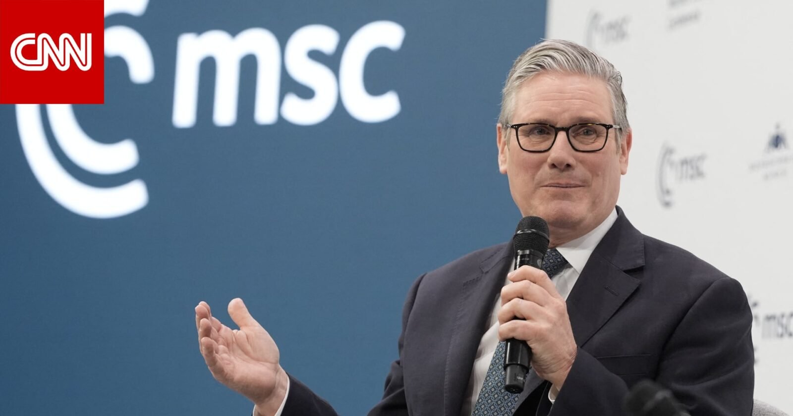 رئيس الوزراء البريطاني كير ستارمر يلقي كلمة في مؤتمر ميونخ للأمن