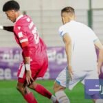 صورة لاعبي نهضة الزمامرة وحسنية أكادير خلال مباراة الدوري الاحترافي المغربي
