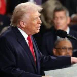 الرئيس الأمريكي دونالد ترامب يلقي خطاب حالة الاتحاد في مبنى الكابيتول.