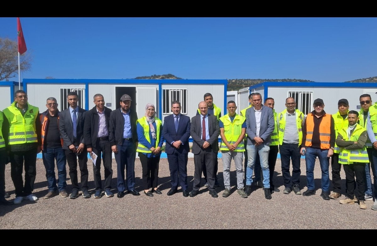 صورة جوية لمشروع الطريق المداري الجديد في أكادير قيد الإنجاز