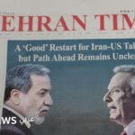 جنيف تستضيف جولة ثانية من المفاوضات النووية الإيرانية الأمريكية غير المباشرة وسط ترقب إقليمي 2 صورة لوزير الخارجية الإيراني عباس عراقجي والمبعوث الأمريكي للشرق الأوسط ستيف ويتكوف على غلاف صحيفة إيرانية.