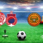 مشهد من مباراة كرة قدم إفريقية يظهر حماس الجماهير واللاعبين