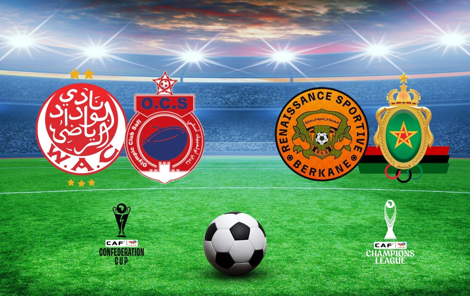 مشهد من مباراة كرة قدم إفريقية يظهر حماس الجماهير واللاعبين