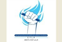 صورة لأساتذة متعاقدين يتظاهرون أمام مبنى حكومي في لبنان مطالبين بالتثبيت الدائم.