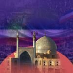 صورة لمسجد في إيران يظهر عليه آثار التخريب خلال الاحتجاجات الأخيرة، يرمز إلى تراجع التدين.