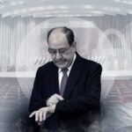 صورة تظهر مبنى البرلمان العراقي أو اجتماعاً سياسياً في بغداد