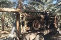 صورة تظهر عملية ضبط بئر مياه وحفارة مخالفة في منطقة الشونة الجنوبية بالأردن.