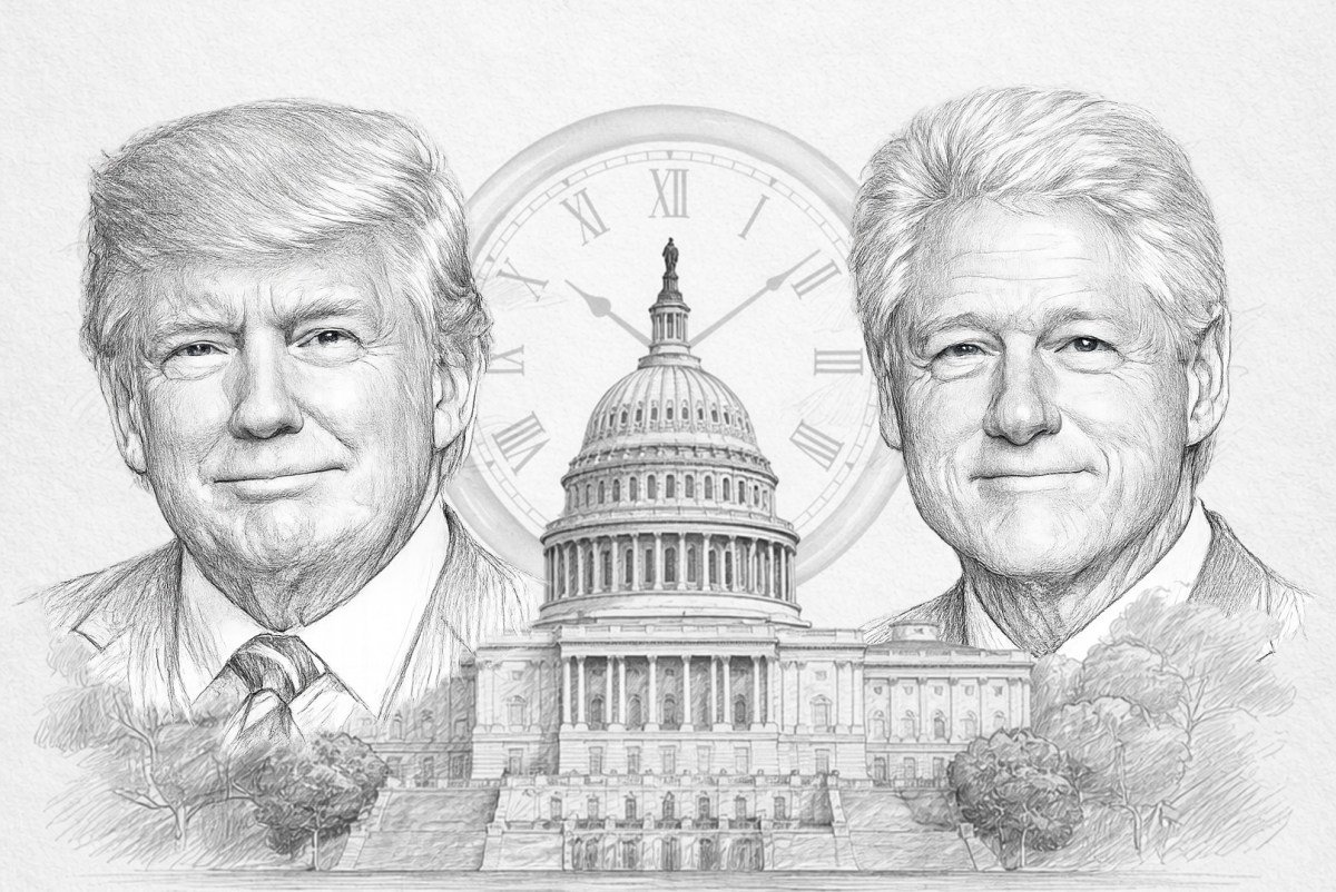 صورة للرئيس دونالد ترامب يلقي خطاب حالة الاتحاد أمام الكونغرس الأمريكي.