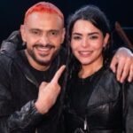 صورة تجمع الفنانة أسماء جلال ورامز جلال، أو شعار برنامج رامز ليفل الوحش.