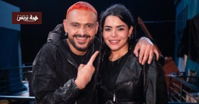 صورة تجمع الفنانة أسماء جلال ورامز جلال، أو شعار برنامج رامز ليفل الوحش.