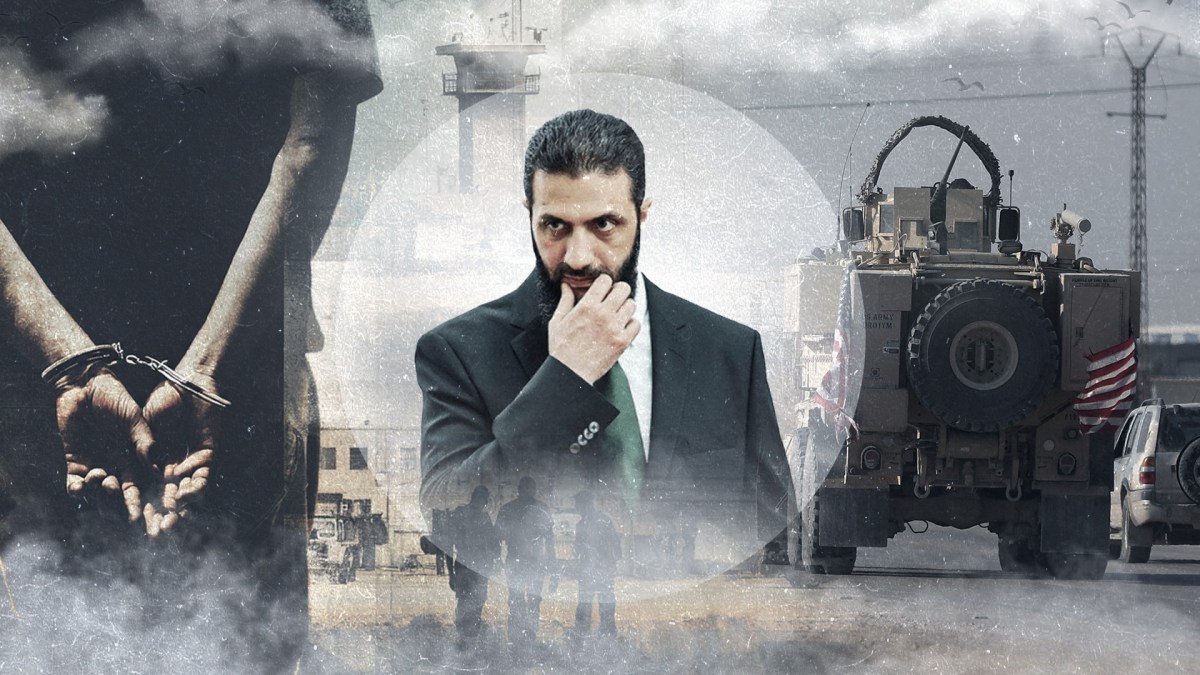 صورة جوية لقوات التحالف في سوريا أو اجتماع دبلوماسي حول الأزمة السورية