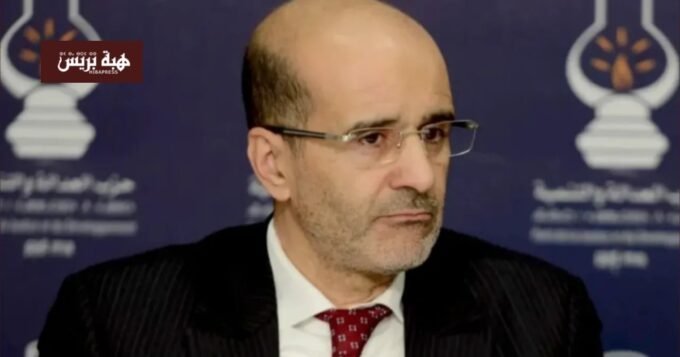 إدريس الأزمي الإدريسي، نائب الأمين العام لحزب العدالة والتنمية، يتحدث في ندوة عن طموحات الحزب الانتخابية.