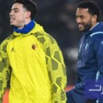 صورة لعثمان معما لاعب واتفورد خلال مباراة كرة قدم