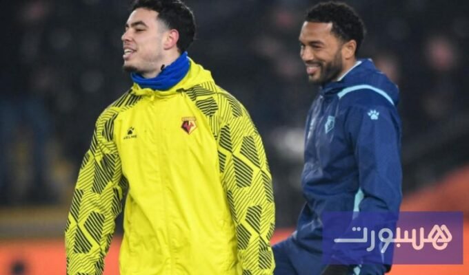 صورة لعثمان معما لاعب واتفورد خلال مباراة كرة قدم