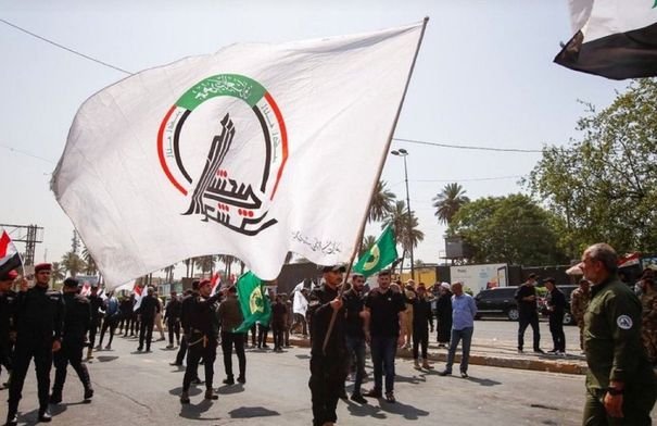 صورة لمقر قيادة الحشد الشعبي في بغداد بعد تعرضه لغارات جوية