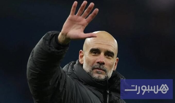 بيب غوارديولا مدرب مانشستر سيتي خلال مؤتمر صحفي