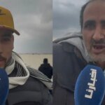 صورة جوية لدواوير غمرتها المياه في إقليم سيدي قاسم، تظهر جهود الإنقاذ وتوزيع المساعدات.