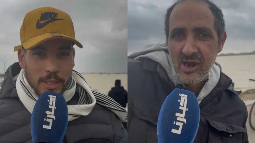 صورة جوية لدواوير غمرتها المياه في إقليم سيدي قاسم، تظهر جهود الإنقاذ وتوزيع المساعدات.