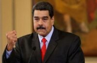 صورة للرئيس الفنزويلي نيكولاس مادورو في سياق محاكمته أمام القضاء الأمريكي