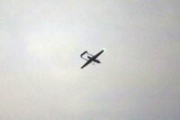 صورة أرشيفية توضيحية لطائرة مسيّرة إيرانية خلال تدريب غير معلن.