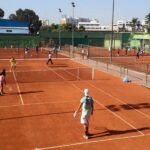 A view of the USM Tennis Club in Casablanca, host of the Davis Cup tie between Morocco and Colombia.