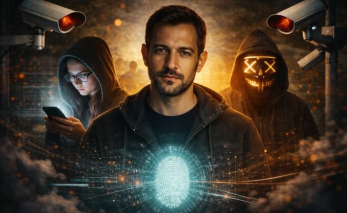 Illustration of digital privacy as a key business metric, possibly with a shield icon protecting data or a graph showing privacy's impact on success.