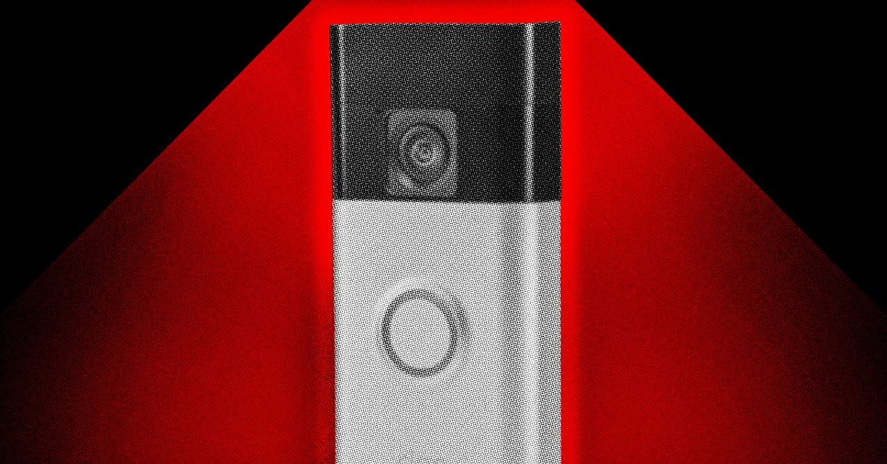 A stylized digital eye or camera lens, representing surveillance and the ongoing debate around privacy in the technological age.