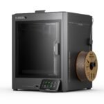 Elegoo Centauri Carbon 3D printer in operation, showcasing a printed object