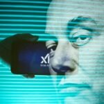 Illustration of a futuristic moon city with a space catapult launching a payload into orbit, symbolizing Elon Musk's vision.