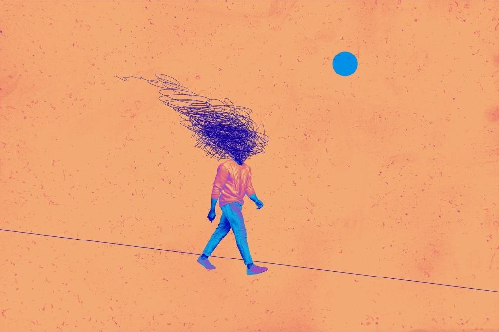 An entrepreneur sitting alone in a motorhome, looking overwhelmed, symbolizing burnout and the need for small steps.