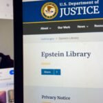 Epstein's Shadow Lengthens: High-Profile Figures Face Reckoning as Files Unsealed 2 A tablet screen displaying Jeffrey Epstein's portrait next to the U.S. Department of Justice 'Epstein Library' webpage, symbolizing the ongoing fallout.