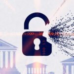 Cyber Espionage Expands: Russian-Aligned Group Targets European Finance with Sophisticated Malware 4 Illustration of a cyberattack targeting a financial institution, with a lock icon and digital lines representing data flow.