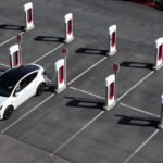 Electric vehicle charging station with 'Buy American' policy impact