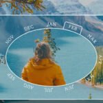 A celestial graphic depicting planetary alignments and a 'ring of fire' solar eclipse, symbolizing cosmic course correction in February.