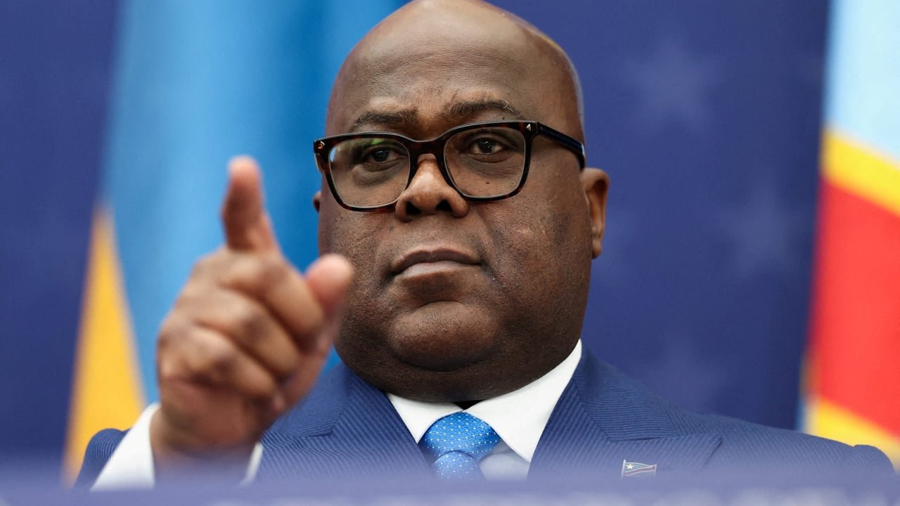 Le président de la RDC, Félix Tshisekedi, lors de la cérémonie de signature des accords de paix de Washington, le 4 décembre 2025.
