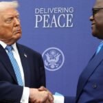 Le président américain Donald Trump et son homologue congolais, Félix Tshisekedi, lors d'une rencontre à Washington, symbolisant l'importance stratégique des minerais congolais et les discussions sur la paix dans l'Est de la RDC.