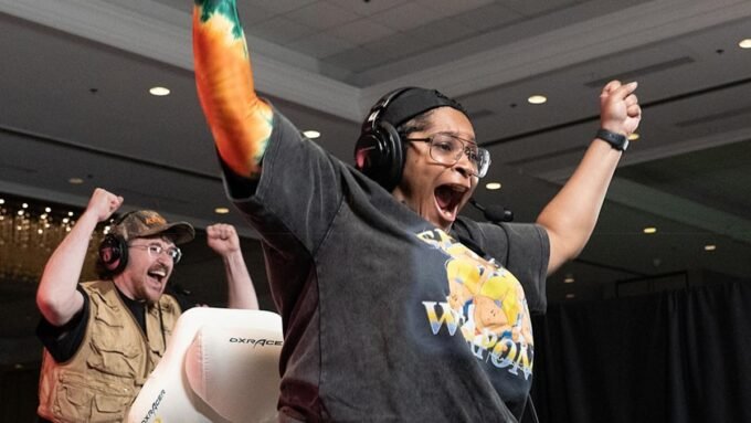 Games Done Quick Back to Black 2026 event logo with speedrunners in action and a diverse community focus.