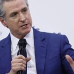Newsom's European Gambit: Reassuring Allies That Trump's Era Is Temporary 2 California Governor Gavin Newsom speaking at the Munich Security Conference, addressing European leaders.