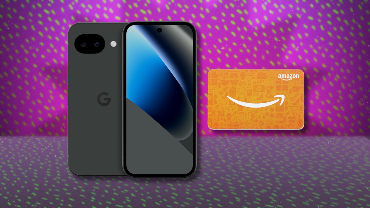 Google Pixel 10a smartphone in Obsidian with its new display and camera system