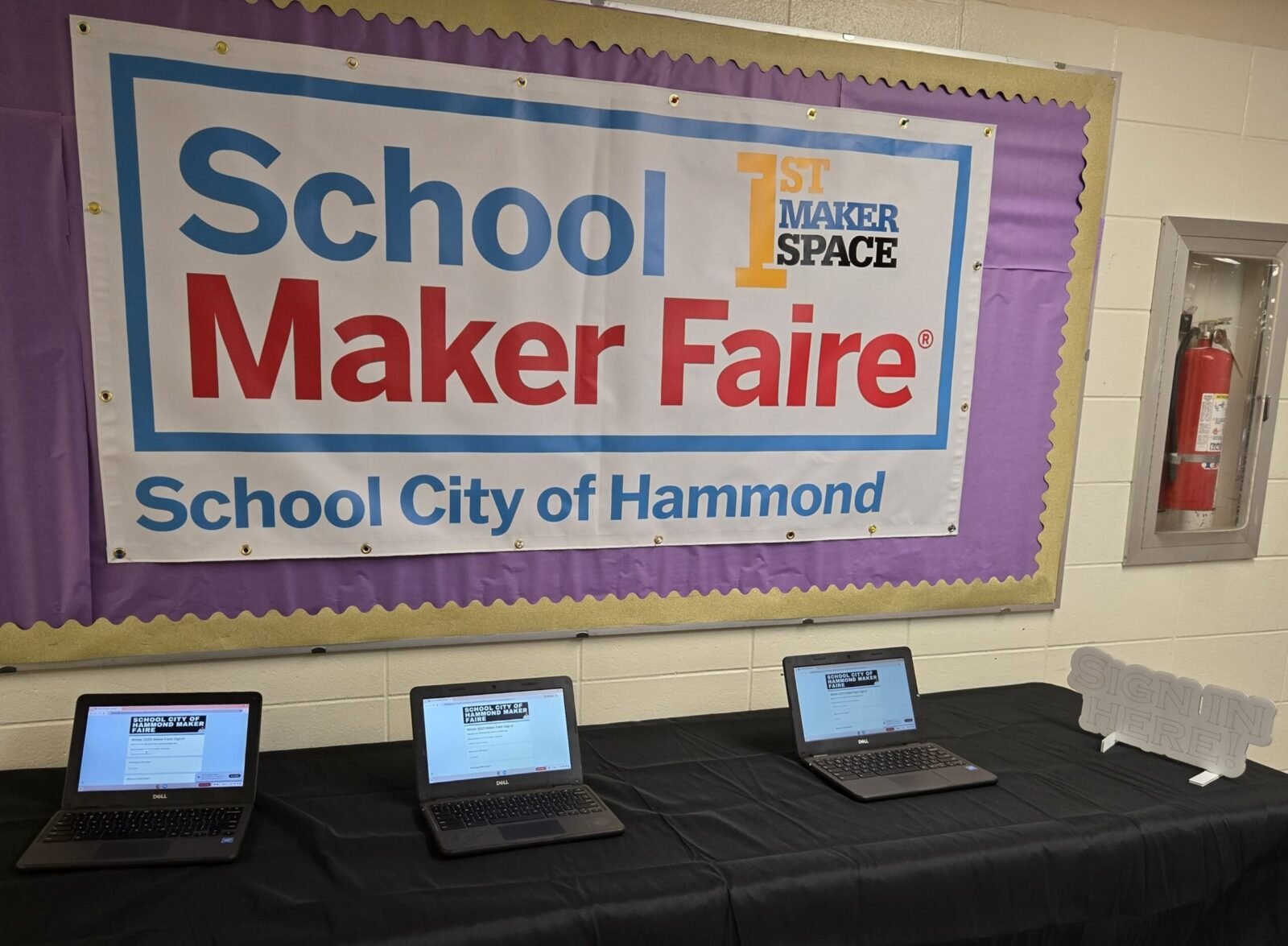 Students proudly display their diverse projects, from robotics to crafts, at the vibrant Hammond School City Maker Faire.