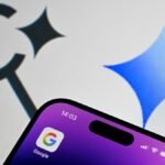 Reclaim Your Search: A Simple Trick to Banish Google's AI Overviews 5 A hand typing on a keyboard, with a Google search bar visible, illustrating the act of removing AI Overviews.