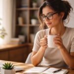 Mastering Your Day: Simple Habits for Lasting Organization at Home and Work 6 A neatly organized desk with a calendar, pens, and a plant, symbolizing effective home and work organization.