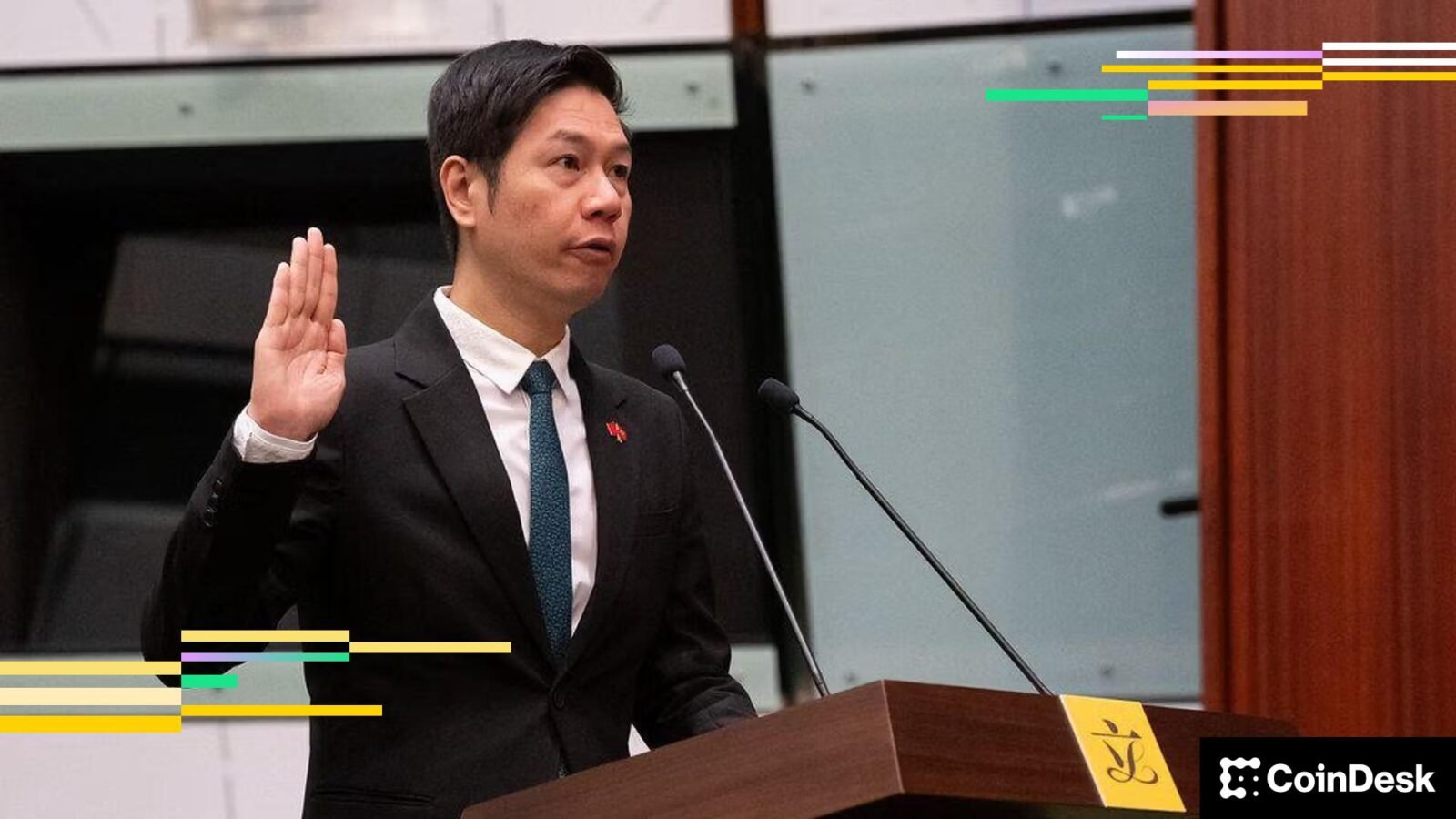Hong Kong lawmaker Johnny Ng, a prominent advocate for Web3 and digital assets, pictured in a professional setting.
