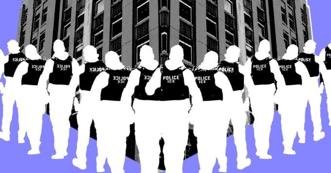 Map pins indicating numerous new, secretly acquired ICE office locations across the United States.