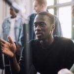 A rocket launching into space, symbolizing breakthrough innovation and overcoming constraints.