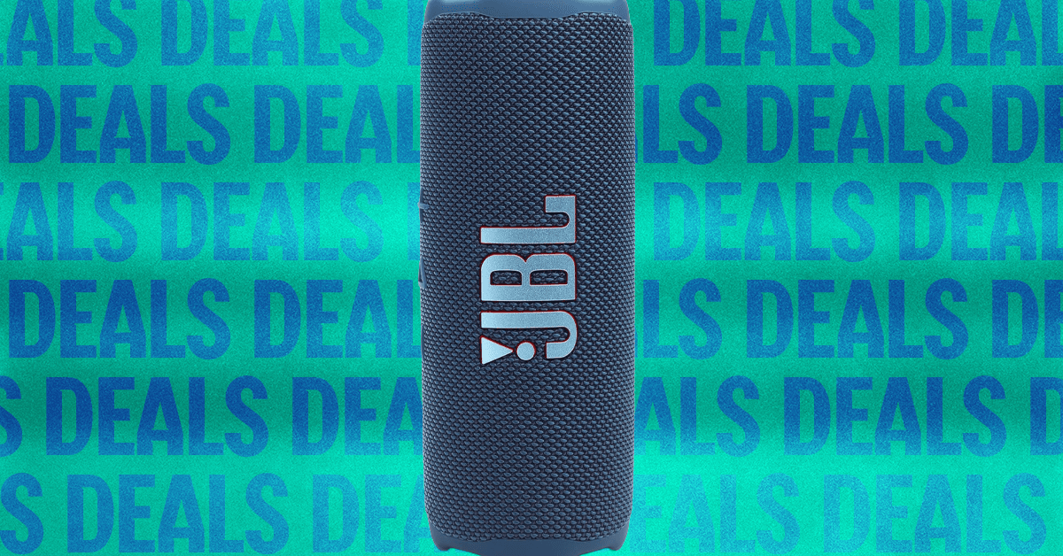 JBL Flip 7 portable Bluetooth speaker in a vibrant color, showcasing its durable design.