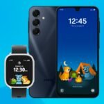 AT&T AmiGO Jr. Phone, a smartphone designed for children, showcasing its user interface and safety features.