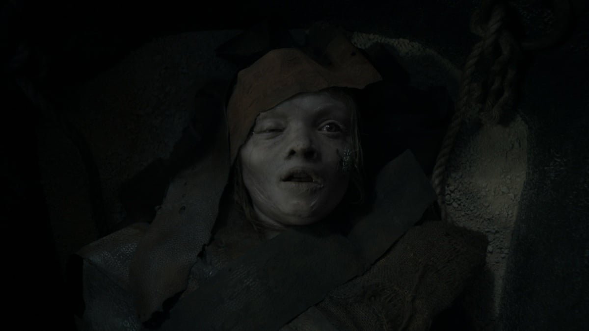 Lee Cronin's 'The Mummy' Trailer: A Terrifying Twist on an Ancient Curse 3 Still image from Lee Cronin's The Mummy trailer featuring the mummified child Katie